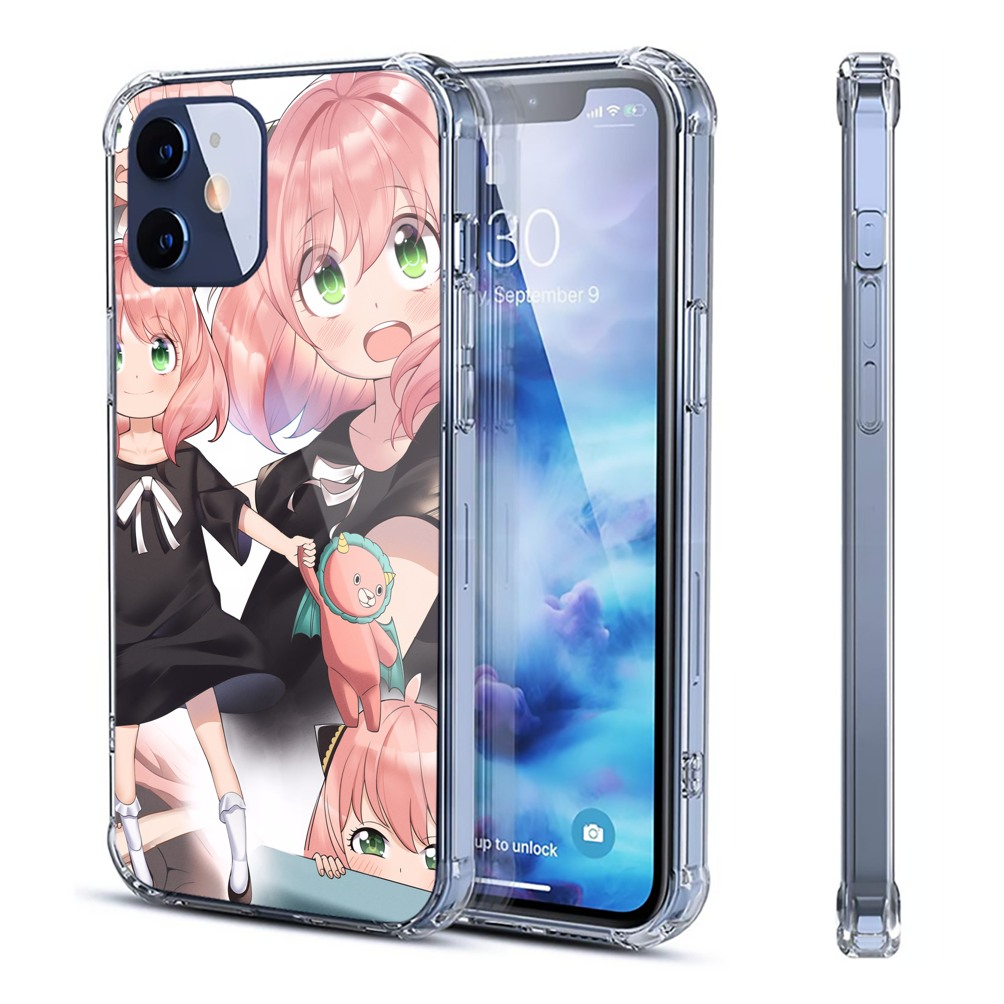 （画像用） SPY×FAMILY间谍家家酒 【iPhone 12シリーズ対応】透明スマホケース（クリアソフトケース）